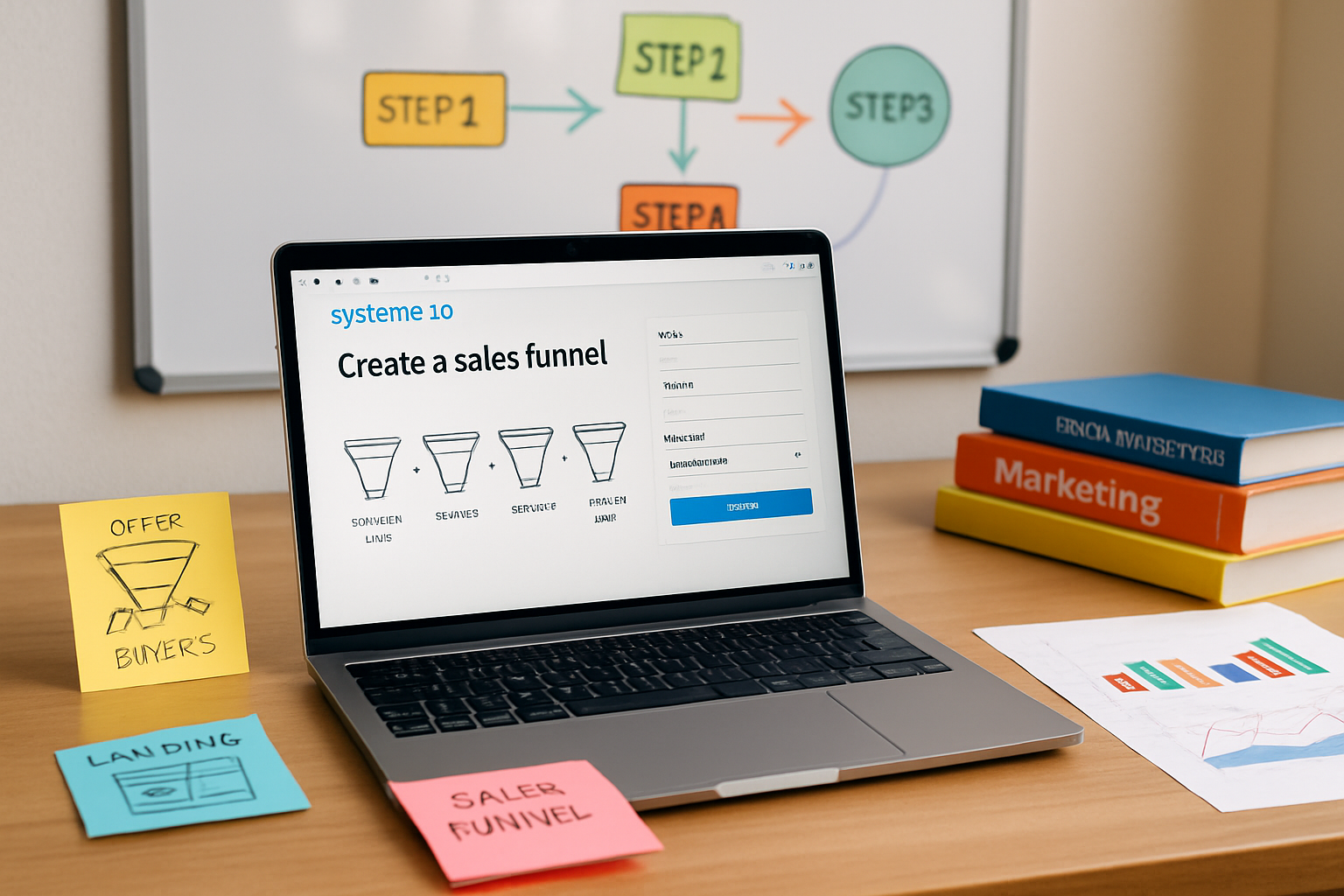 découvrez comment créer un tunnel de vente efficace sur systeme.io grâce à notre guide complet. apprenez les étapes clés pour convertir vos prospects en clients et maximiser vos revenus en ligne.
