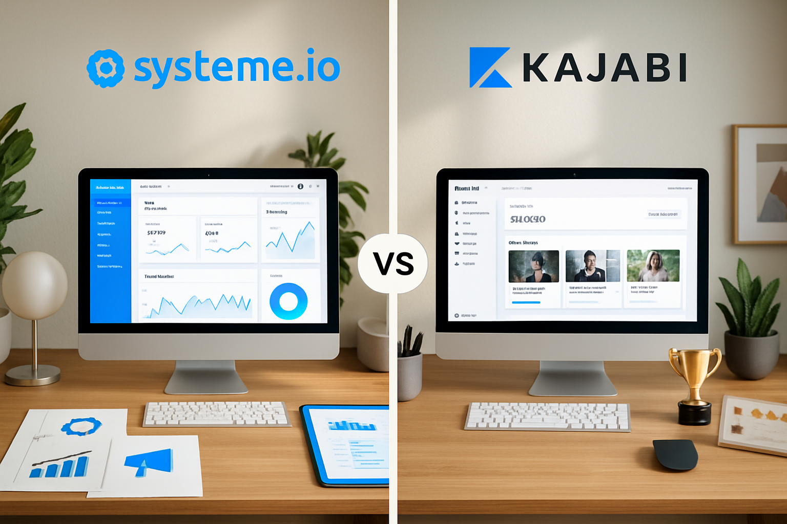 découvrez notre analyse approfondie des plateformes tout-en-un, systeme.io et kajabi. comparez leurs fonctionnalités, tarifs et avantages pour déterminer laquelle répond le mieux à vos besoins en marketing en ligne et en création de contenu.