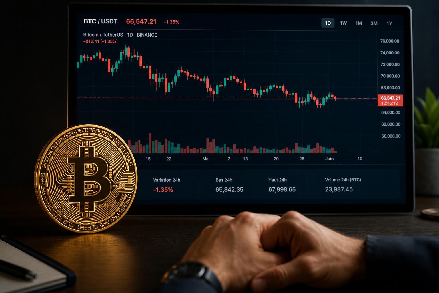 le cours du bitcoin stagne autour de 73 000 $ alors que la demande pour les etf connaît une nette baisse, impactant le marché des cryptomonnaies.