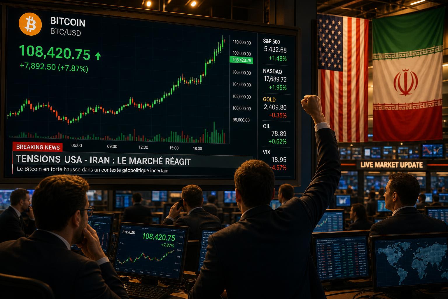 découvrez comment l'accord de paix entre les états-unis et l'iran propulse le bitcoin à la hausse, entraînant également une dynamique positive sur les altcoins.