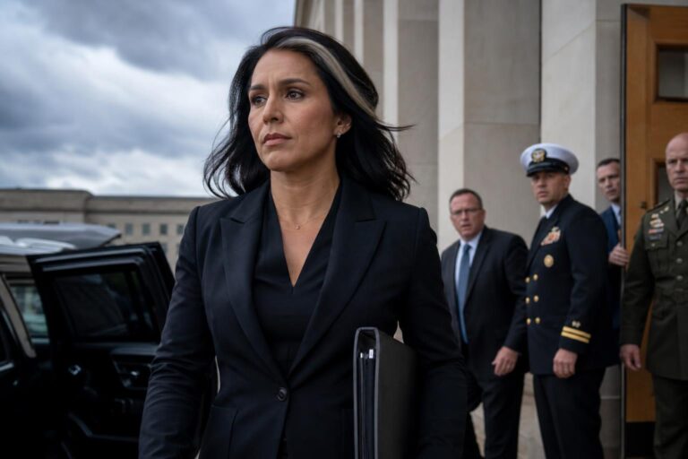 découvrez les raisons du départ soudain de tulsi gabbard, cheffe du renseignement, de l'administration trump aux états-unis.