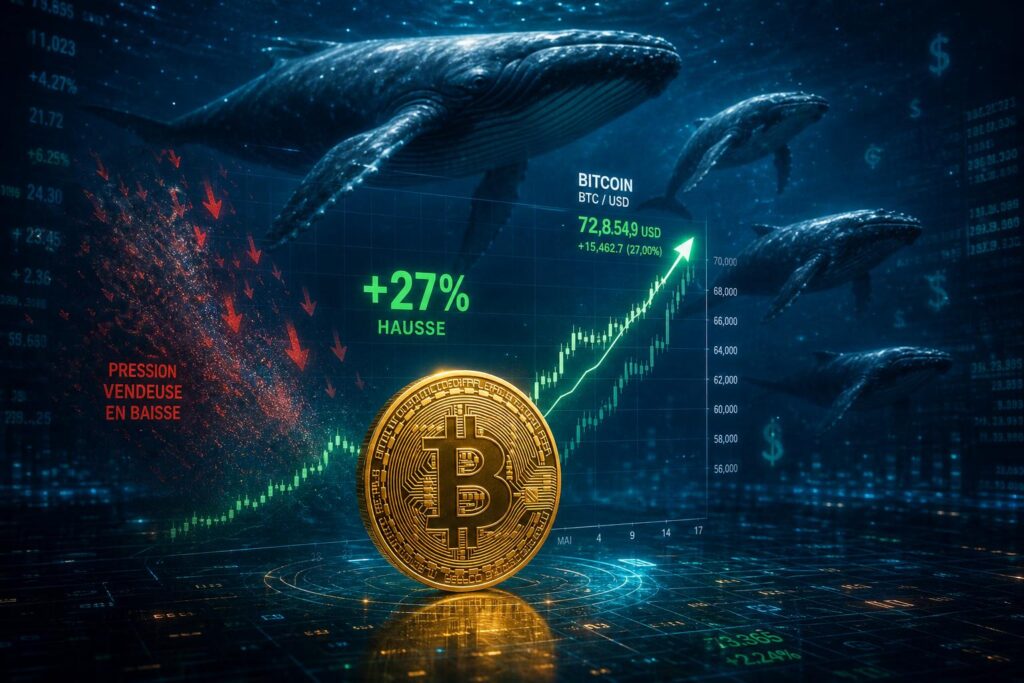 découvrez comment la pression vendeuse sur bitcoin diminue, ouvrant la voie à une possible hausse de 27 %, tandis que les grandes baleines continuent de jouer un rôle clé sur le marché.