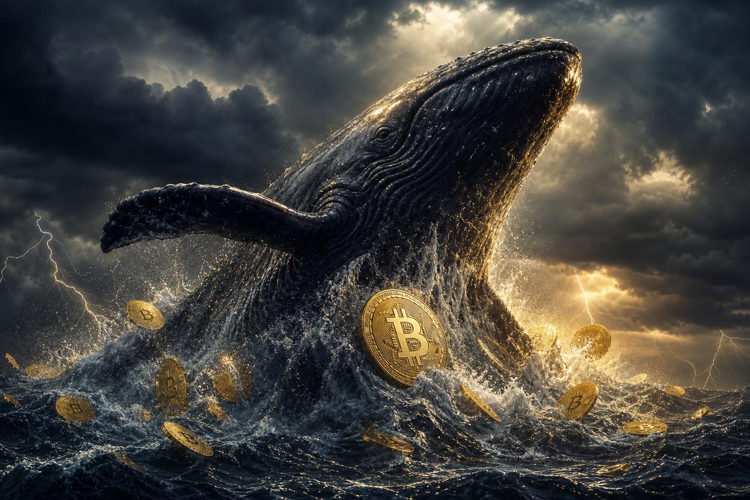 le bitcoin fait face à la menace d'une chute de 35 %, mais une baleine profite de l'occasion en investissant 66 millions de dollars, signalant un possible retournement du marché.