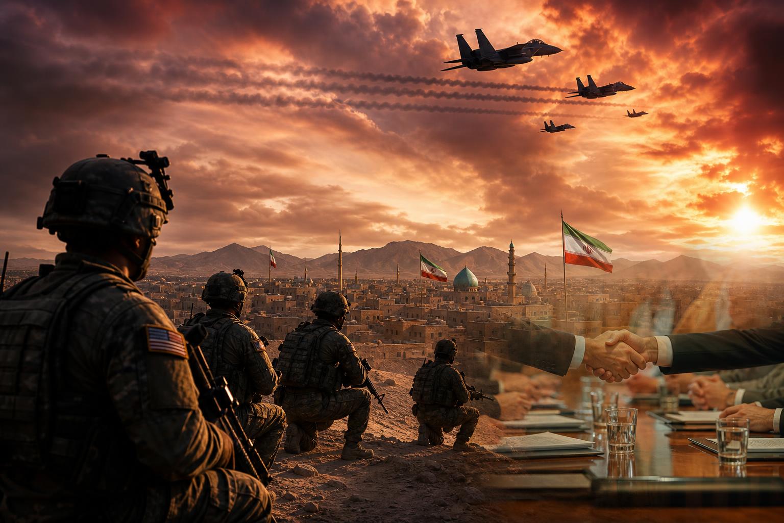 malgré des progrès diplomatiques encourageants, les états-unis ont lancé une frappe contre l'iran, marquant une escalation des tensions entre les deux nations.