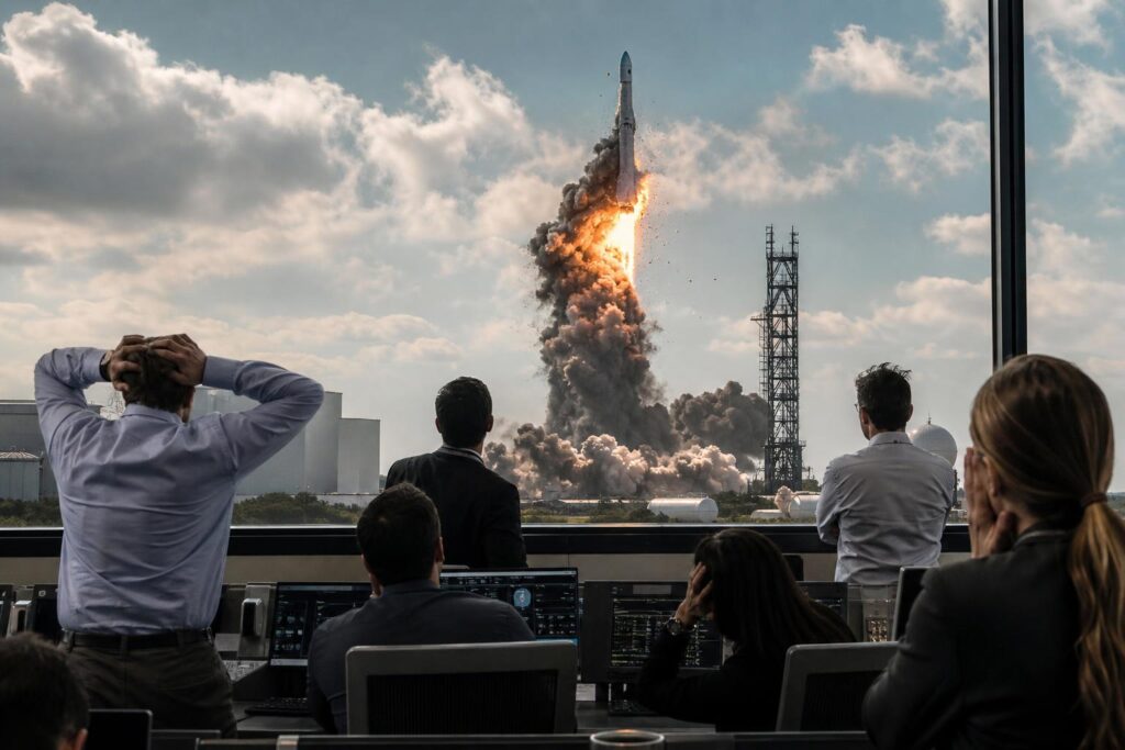 découvrez les conséquences de l'explosion de la fusée new glenn, un revers majeur pour jeff bezos et la nasa dans leur course à l'exploration spatiale.