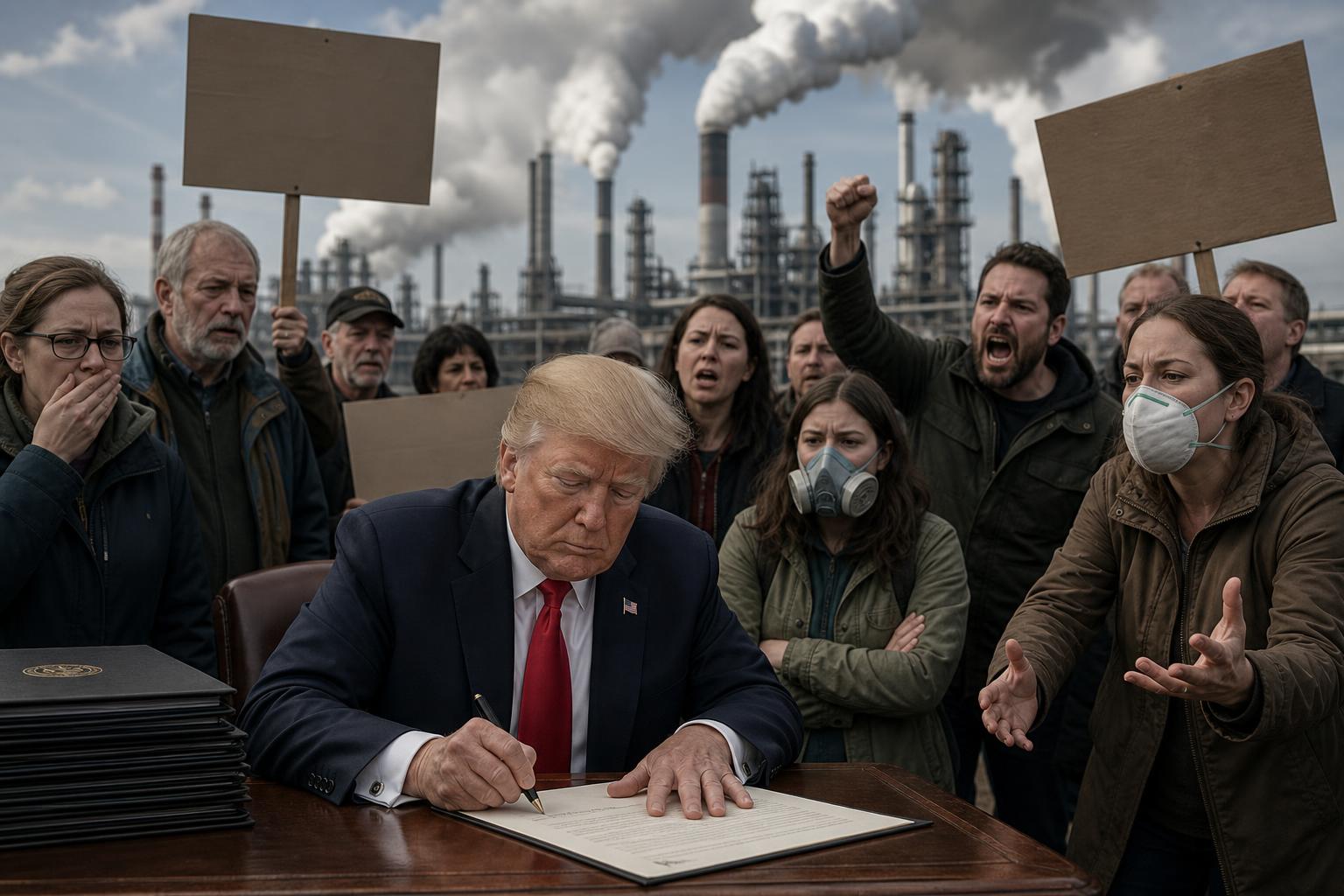 trump prévoit d'alléger les restrictions sur des gaz à effet de serre majeurs, une décision qui suscite controverse et inquiétudes quant à son impact environnemental.