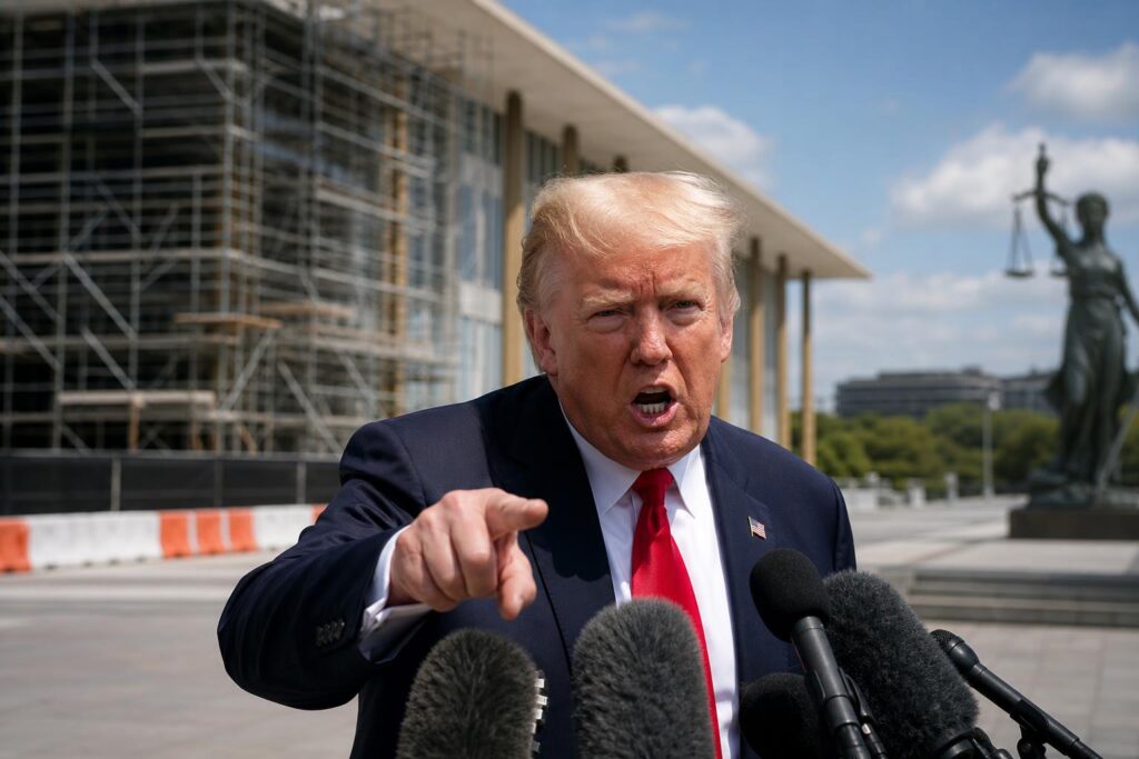 trump critique sévèrement le juge qui a suspendu les travaux de rénovation du kennedy center, exprimant son mécontentement face à cette décision judiciaire.
