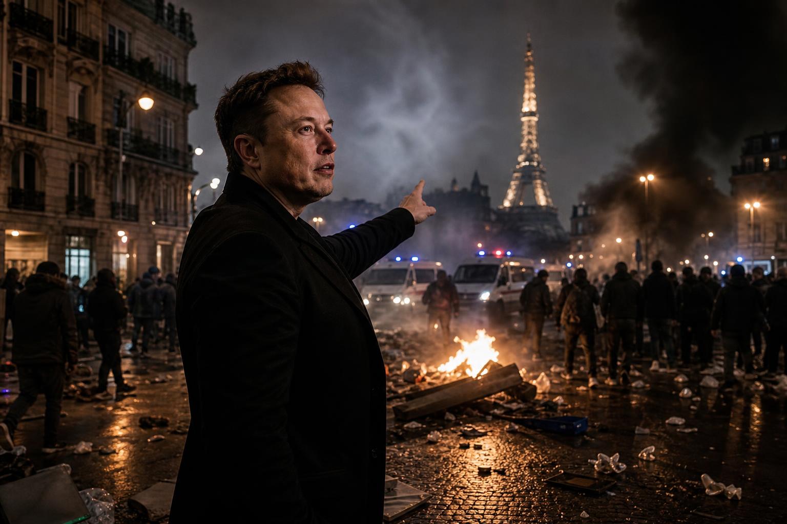 découvrez les réactions d'elon musk désignant paris comme responsable des violences survenues après le sacre du psg, une polémique qui enflamme les débats.