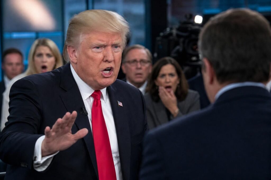 découvrez comment donald trump a brusquement interrompu une interview suite à des propos qu'il jugeait partiels et trompeurs.