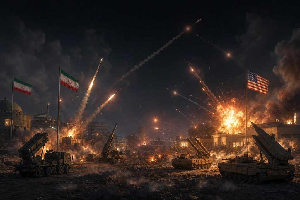 découvrez l'escalade récente du conflit iran-états-unis avec un échange intensifié de frappes de missiles entre téhéran et washington, analysant les enjeux géopolitiques et les impacts potentiels.