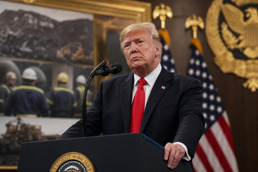 donald trump présente un plan de 700 millions de dollars visant à revitaliser l'industrie charbonnière aux états-unis, stimulant l'économie et les emplois dans ce secteur clé.