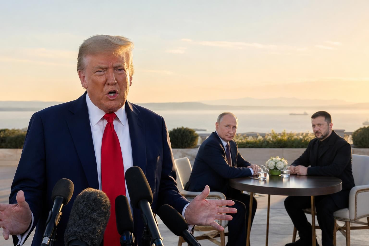 découvrez la réaction de trump face à la possible rencontre entre poutine et zelensky dans le contexte de l'invasion de l'ukraine, qu'il qualifie de "formidable".