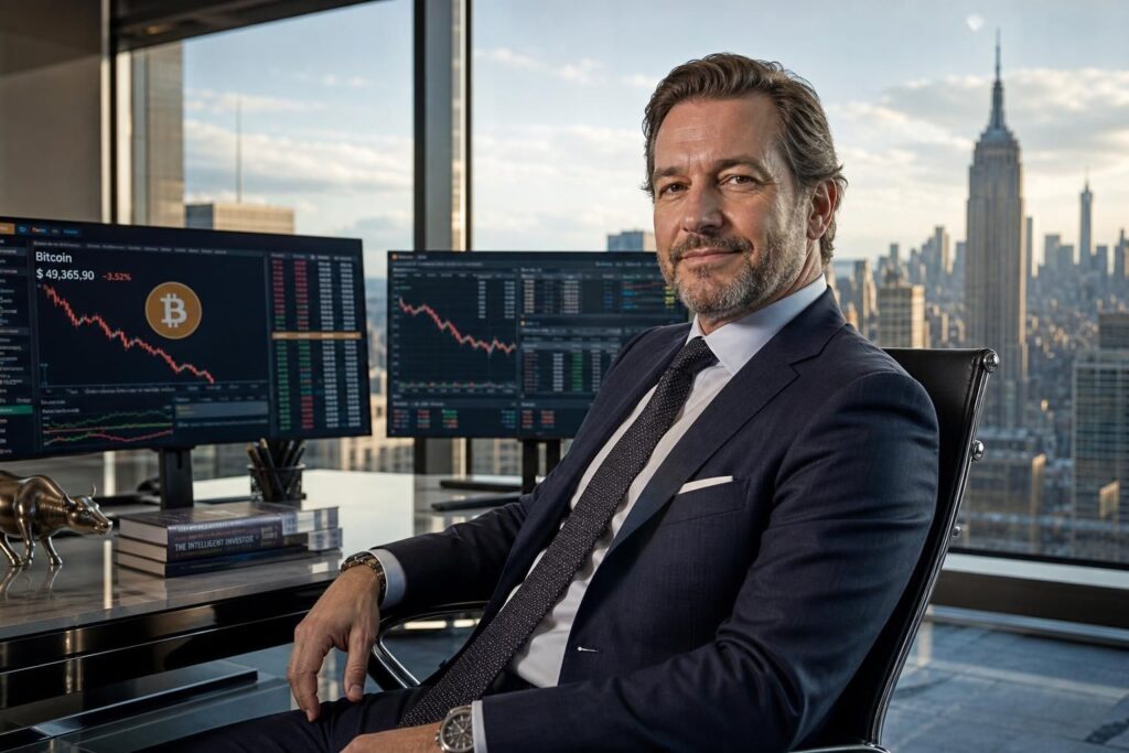 jordi visser, vétéran de wall street, garde son calme face à la chute du bitcoin. découvrez les raisons de son optimisme et ses conseils pour les investisseurs.