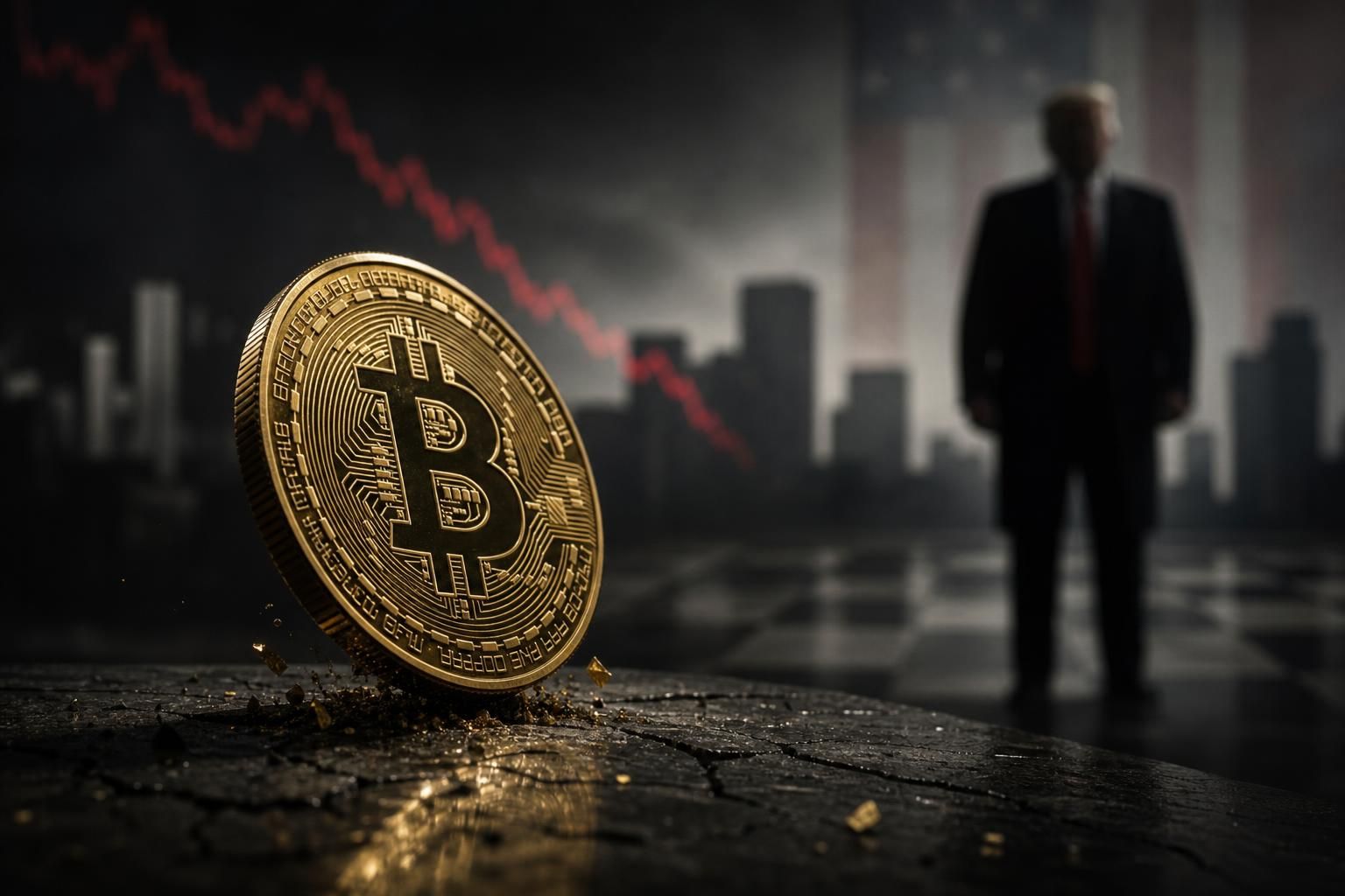 le bitcoin vacille près de son plus bas niveau historique depuis l'élection de trump, révélant une instabilité majeure sur le marché des cryptomonnaies.