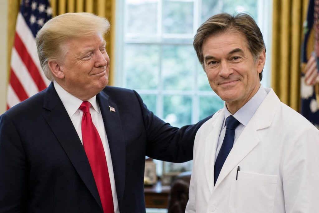 le dr oz, proche allié de donald trump, déclare que la santé de l'ancien président est « spectaculaire », suscitant de vives réactions et débats.