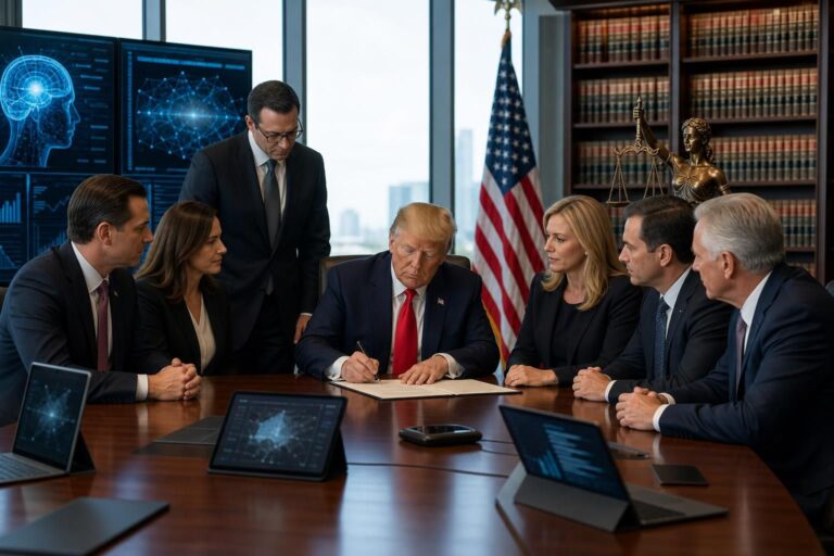 découvrez les clés de la réglementation de l'intelligence artificielle à travers l'analyse de la loi promulguée par donald trump, ses enjeux et son impact sur le futur technologique.