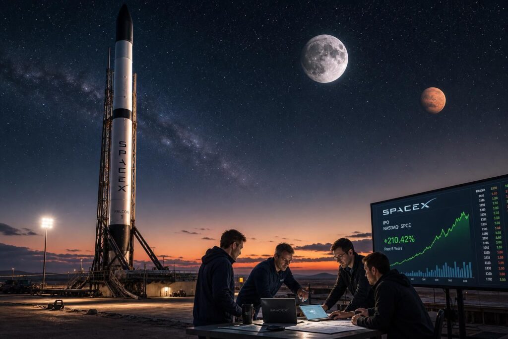 découvrez l'histoire passionnante de spacex, une entreprise ambitieuse visant à conquérir la lune, mars et à s'imposer sur la bourse grâce à ses innovations spatiales révolutionnaires.